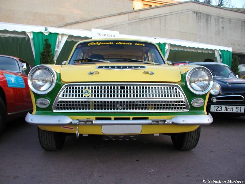 Yellow and Green Classic Car
