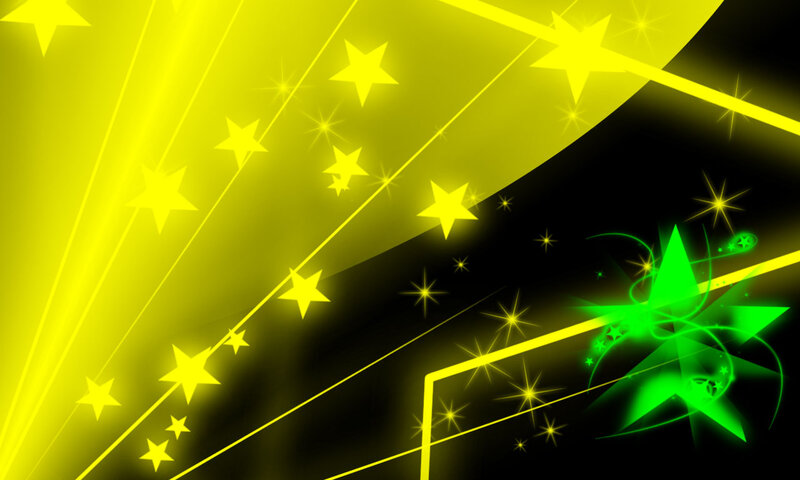 Yellow and Green Stars