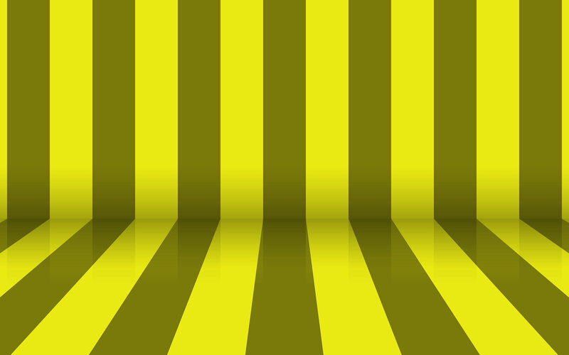 yellow and green striped room