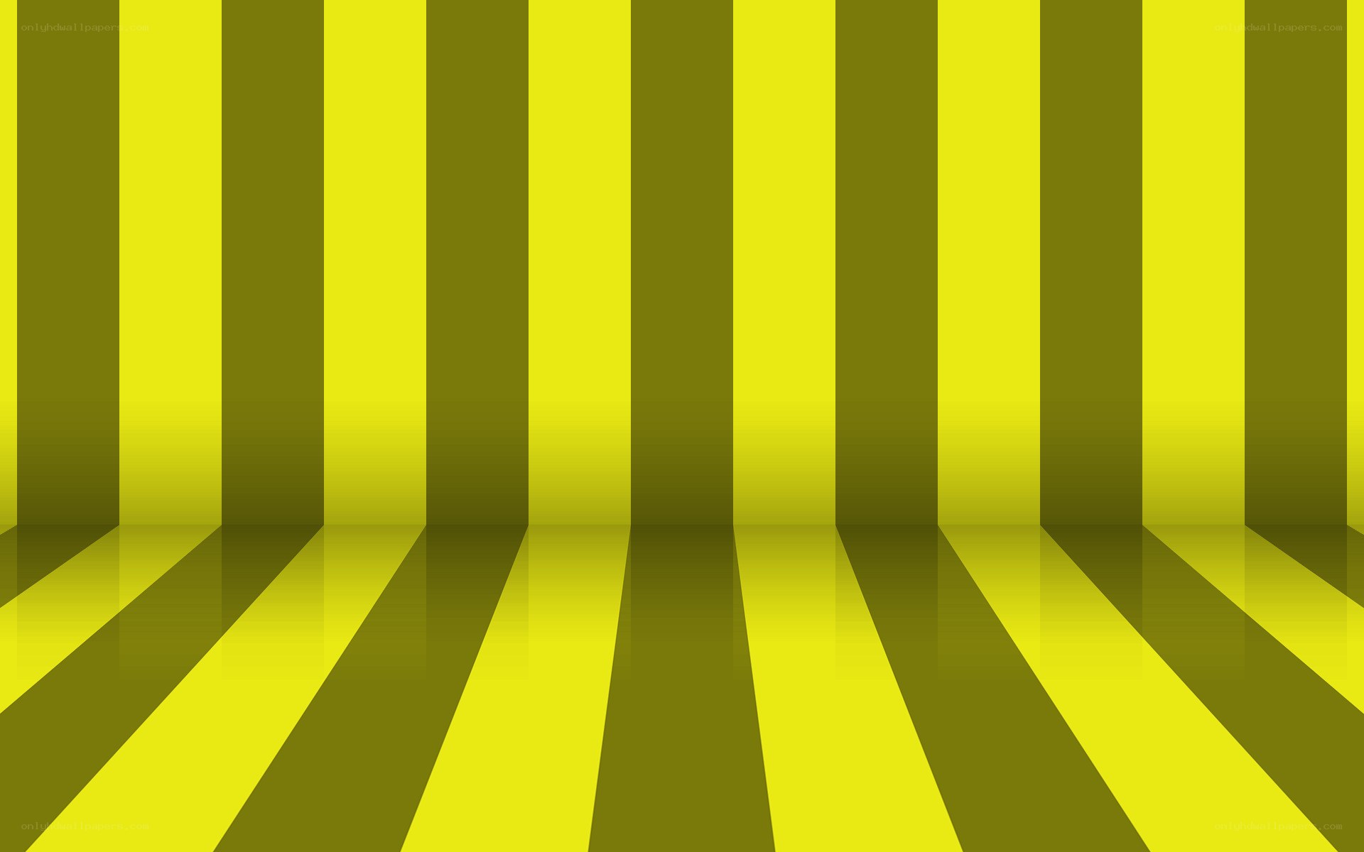 yellow and green striped room