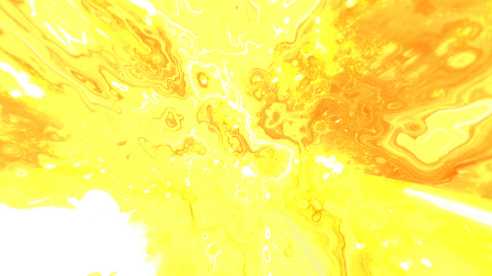 yellow and orange abstract swirl