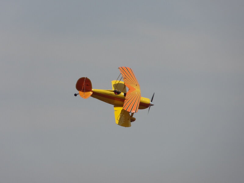 Yellow and Orange Biplane