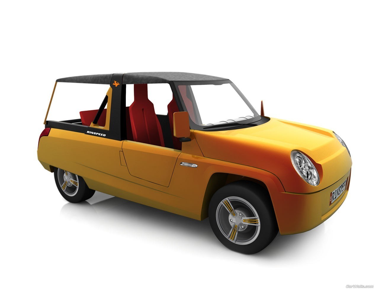 Yellow and orange concept car