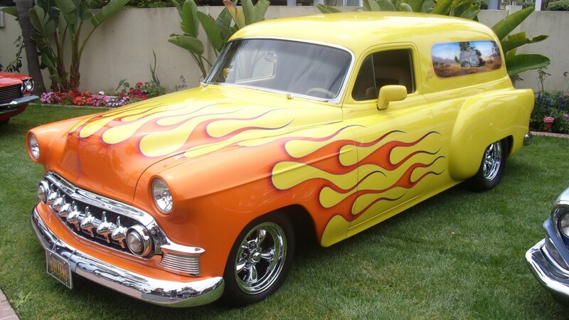 Yellow and Orange Custom Car