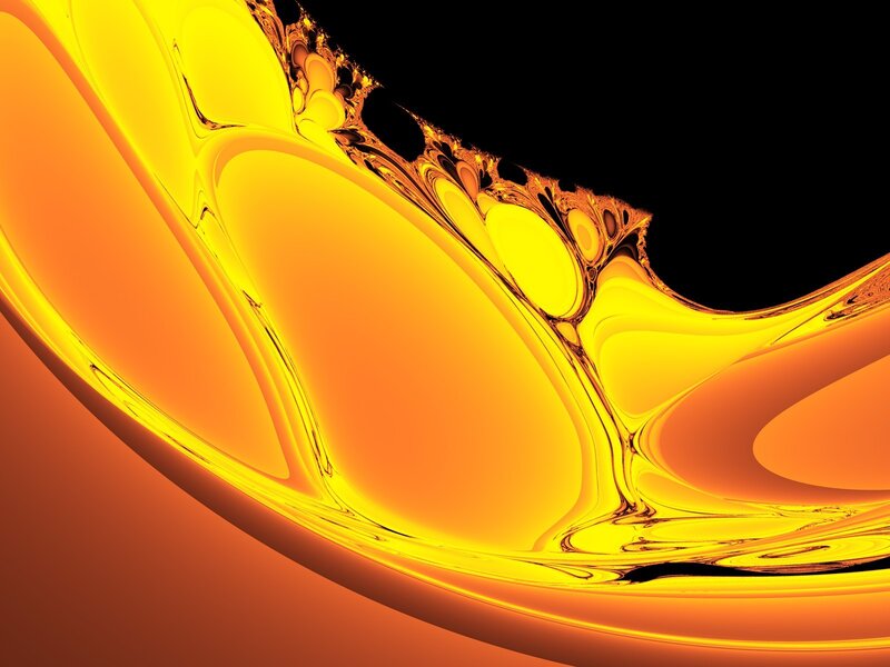 Yellow and Orange Liquid Swirl