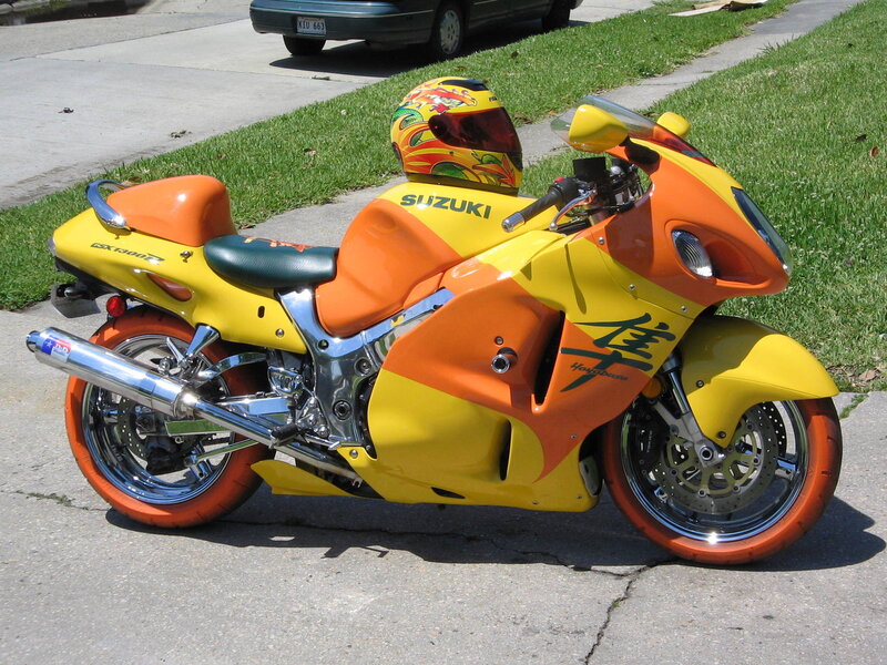 Yellow and Orange Motorcycle