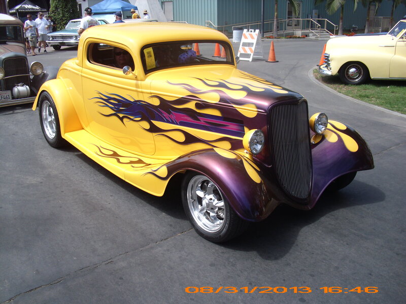 Yellow and Purple Hot Rod