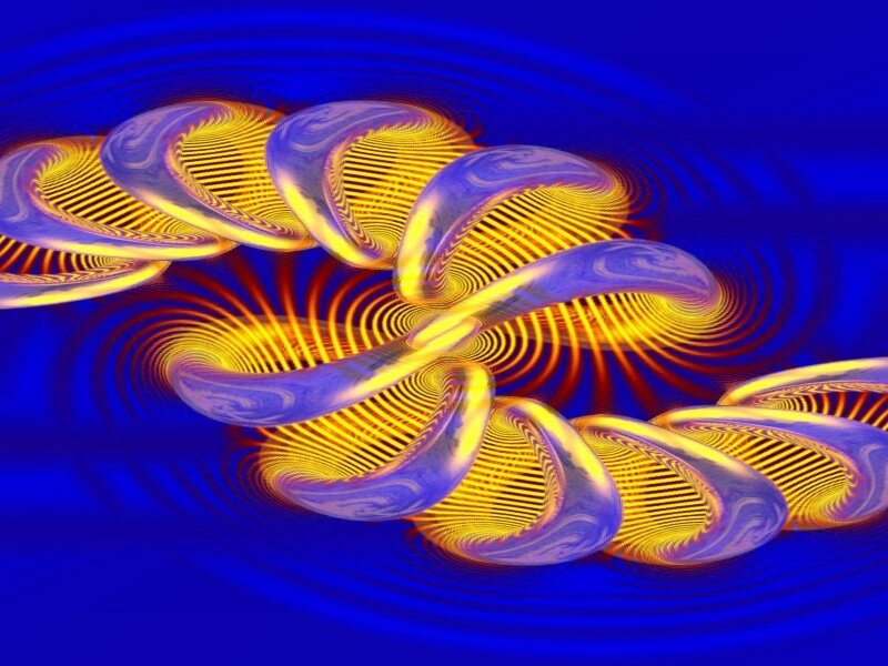Yellow and Purple Spiral