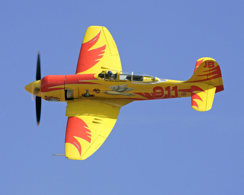 Yellow and Red Airplane