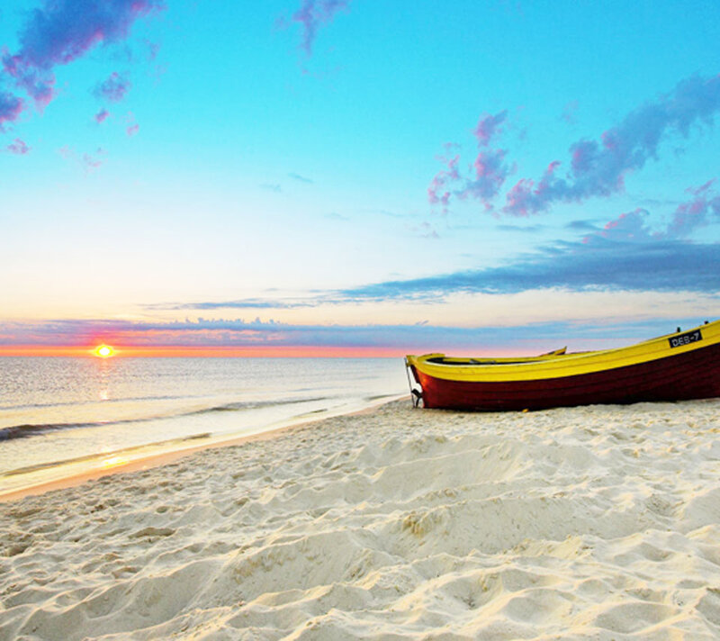 Yellow and Red Boat
