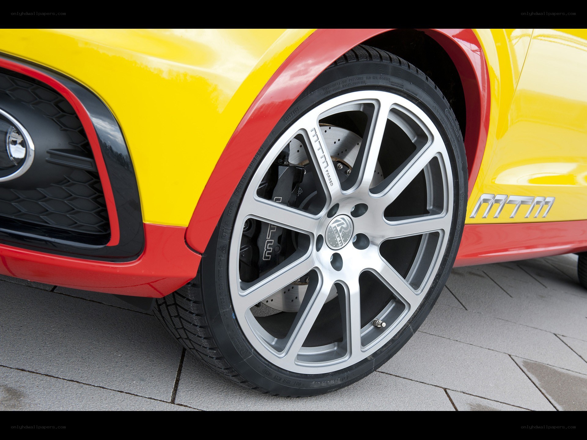 yellow and red car wheel