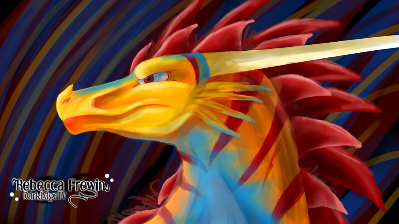 Yellow and Red Dragon