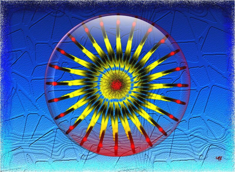 Yellow and Red Mandala