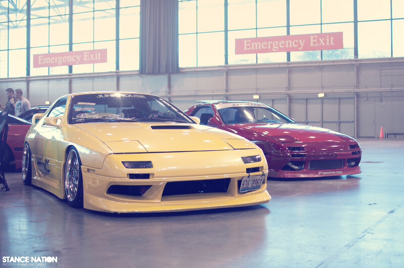 Yellow and Red Modified Cars