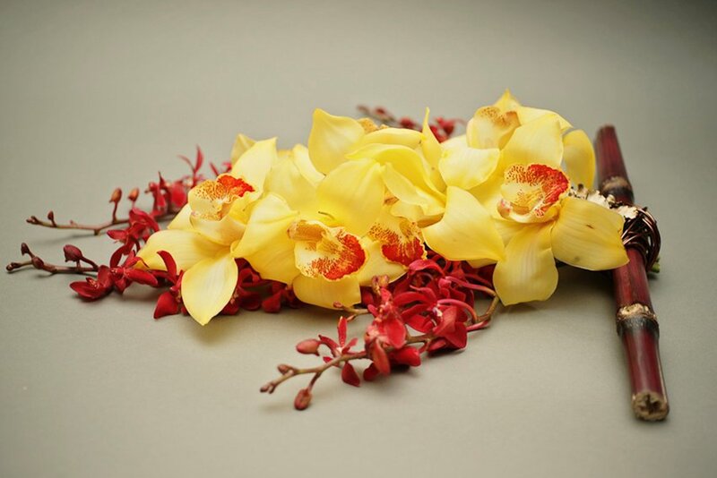 Yellow and Red Orchids — Calm