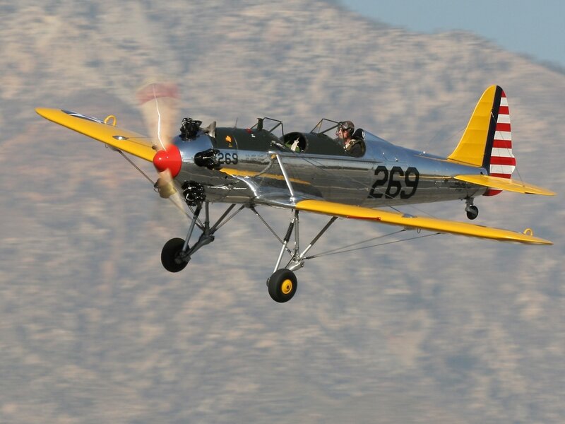 Yellow and Silver Airplane