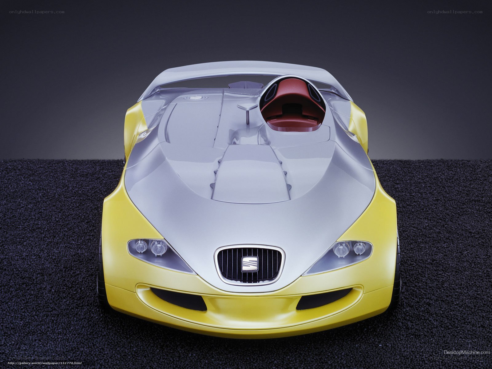 yellow and silver concept car