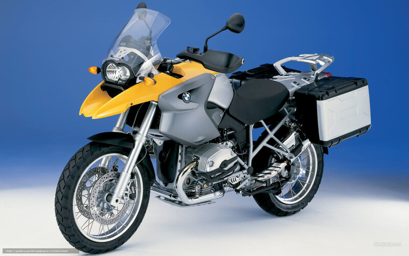 Yellow and Silver Motorcycle — Blue