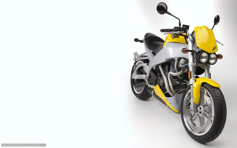 Yellow and Silver Motorcycle — Neutral, Photograph, Mirror
