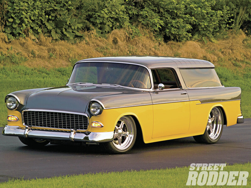 Yellow and Silver Station Wagon