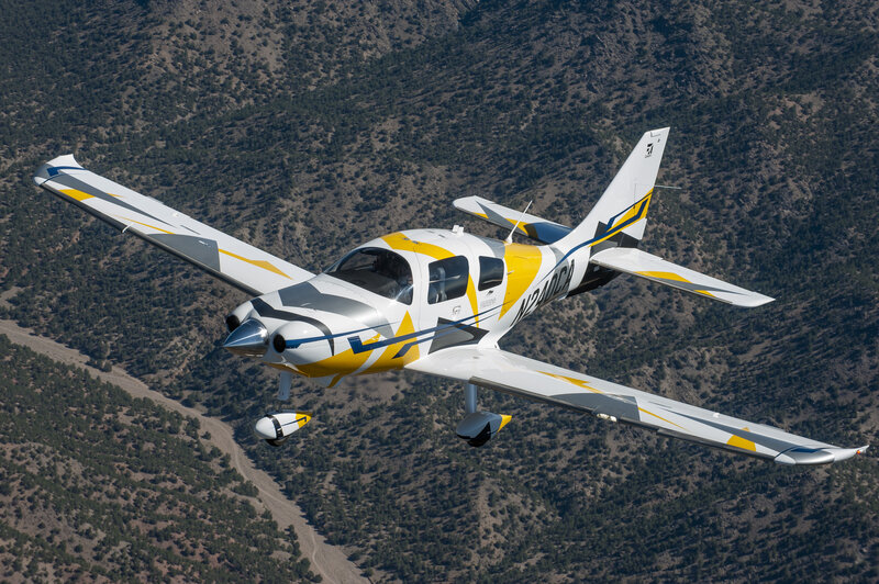 Yellow and White Airplane — Dynamic