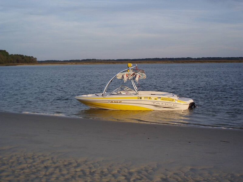 Yellow and White Boat
