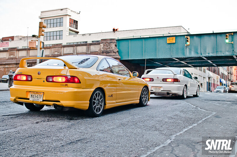 Yellow and White Cars