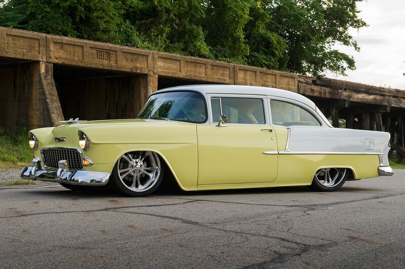 Yellow and White Classic Car — Calm