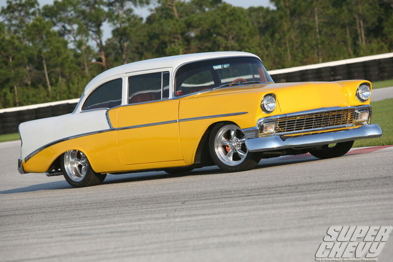 Yellow and White Classic Car — Dynamic