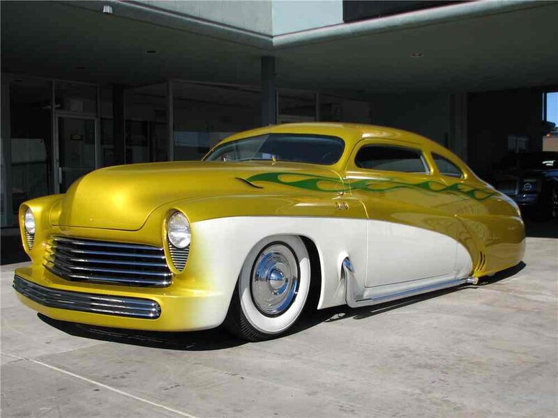 yellow and white custom car