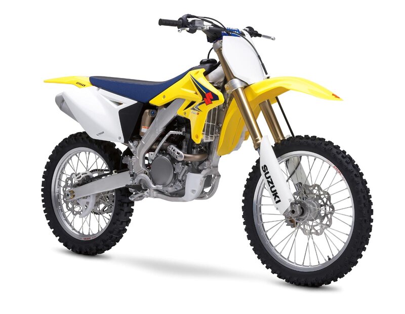 Yellow and White Dirt Bike — Neutral, Photograph, Motorcycle