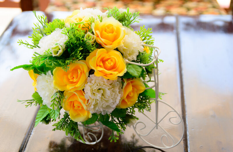Yellow and White Flowers — Calm, Afternoon, Photograph, Greenery