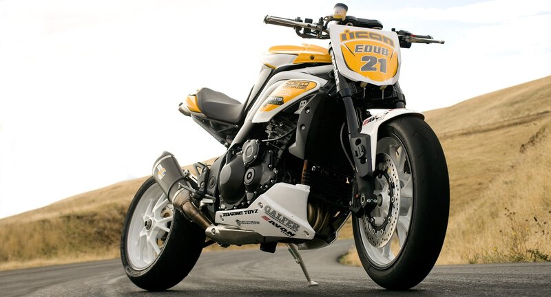 Yellow and White Motorcycle