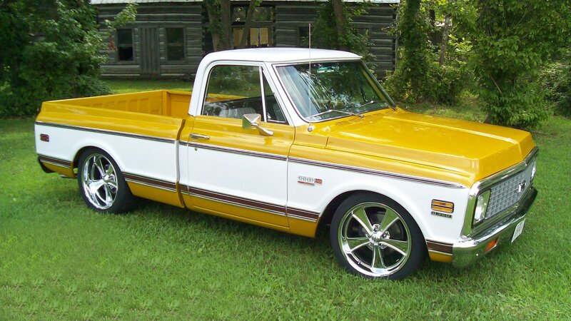 Yellow and White Pickup Truck — Calm