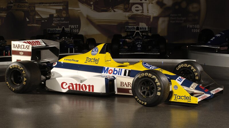 Yellow and White Race Car