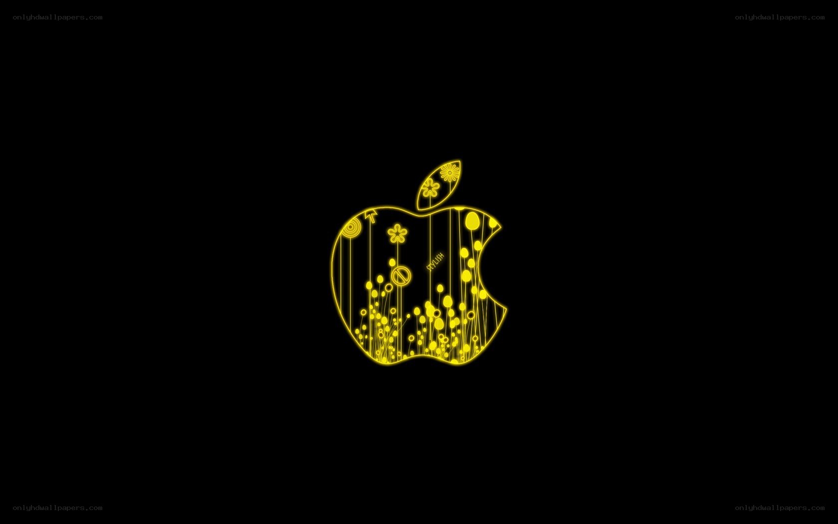 yellow apple logo design