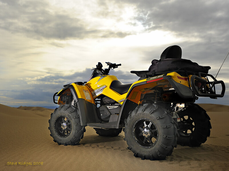 Yellow Atv in Desert