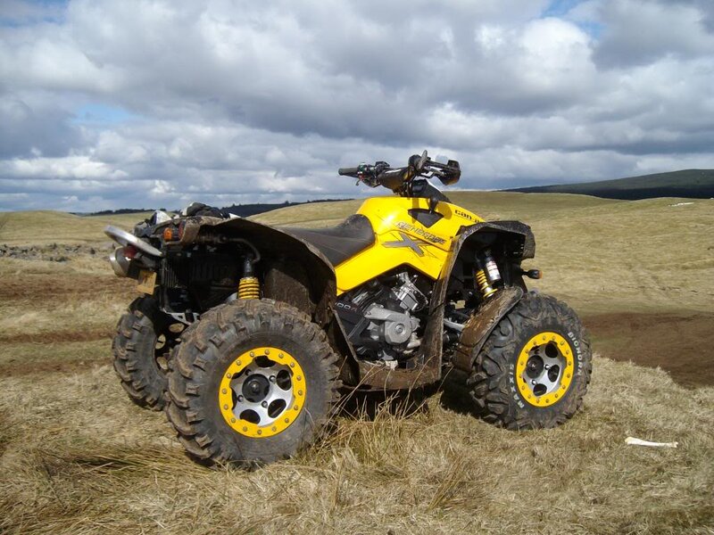 Yellow Atv in Field