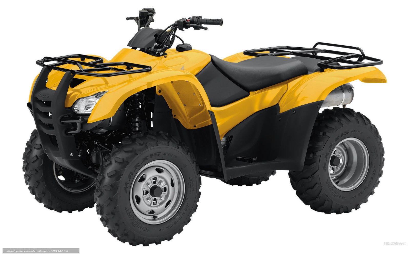 yellow atv quad bike