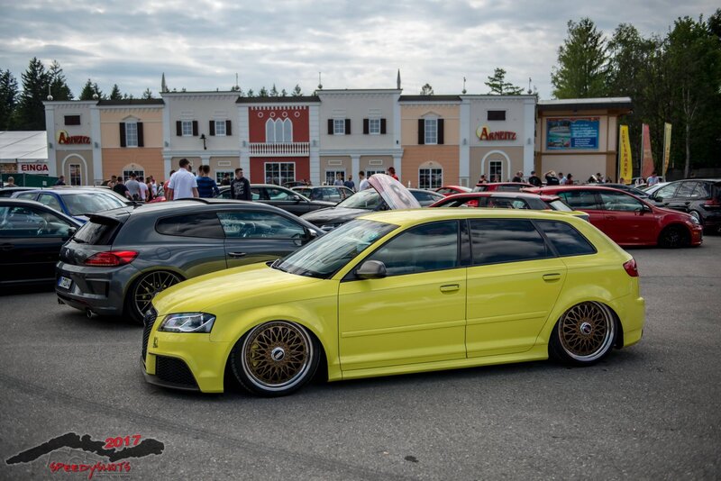 Yellow Audi A3 Hatchback