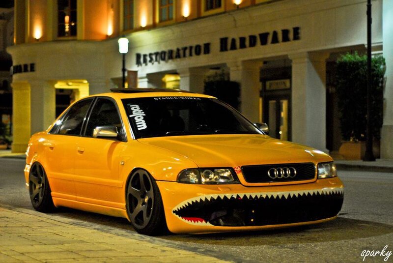 Yellow Audi Car