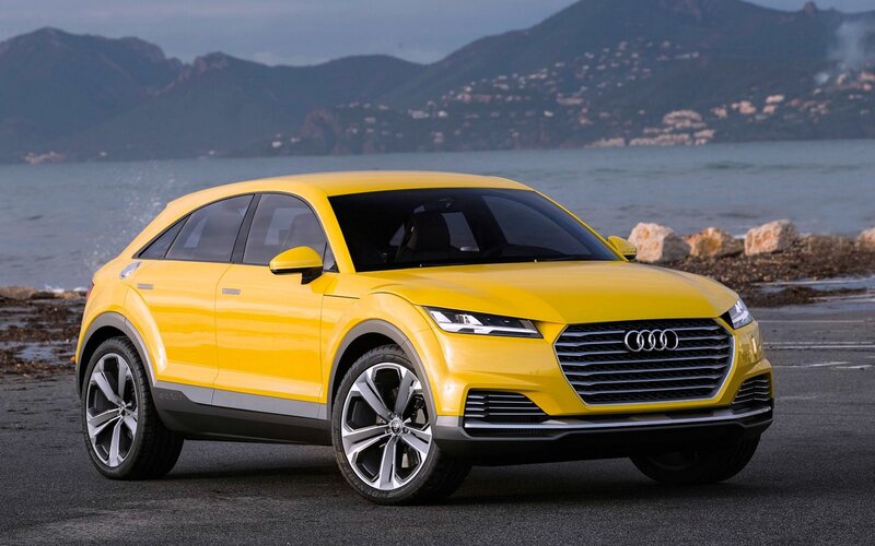 Yellow Audi Concept Car — Serene, Afternoon