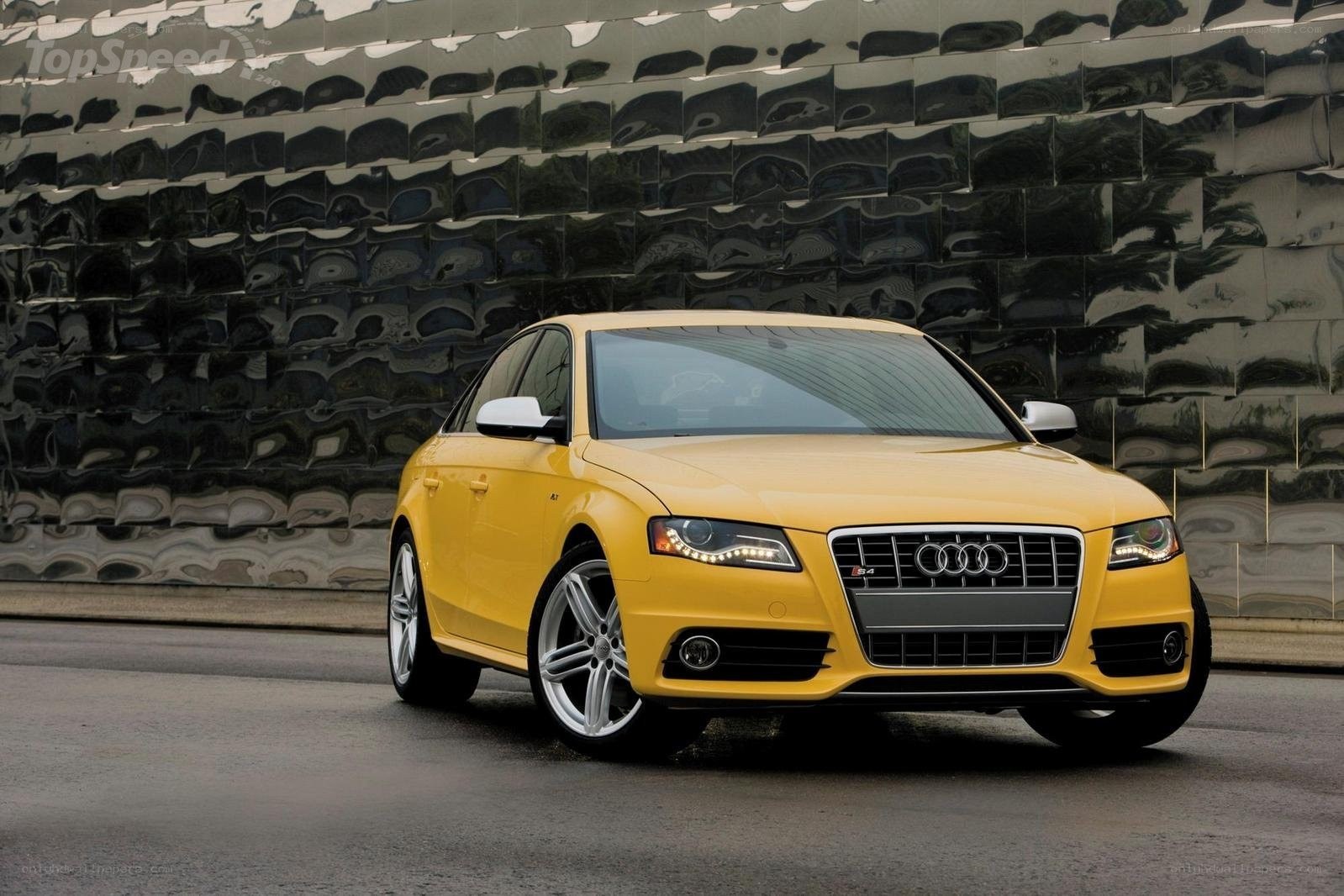 yellow audi s4 sedan