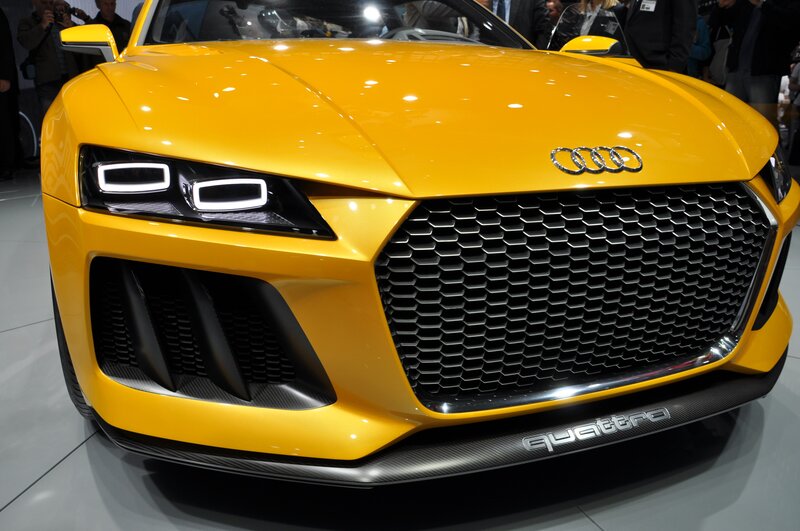 Yellow Audi Sports Car