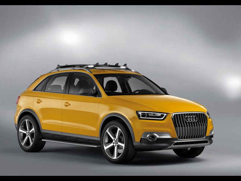 Yellow Audi Suv — Dramatic