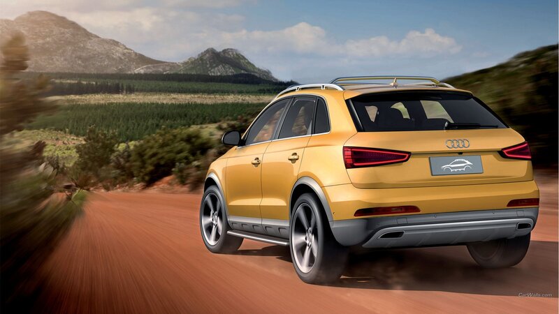 Yellow Audi Suv — Dynamic, Afternoon