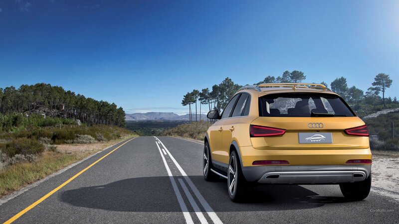 Yellow Audi Suv — Serene, Afternoon, 3d Render