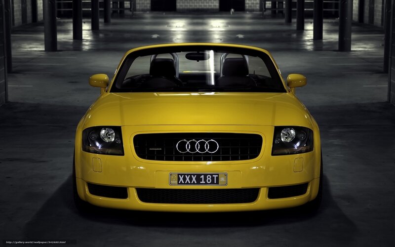 Yellow Audi Tt Convertible