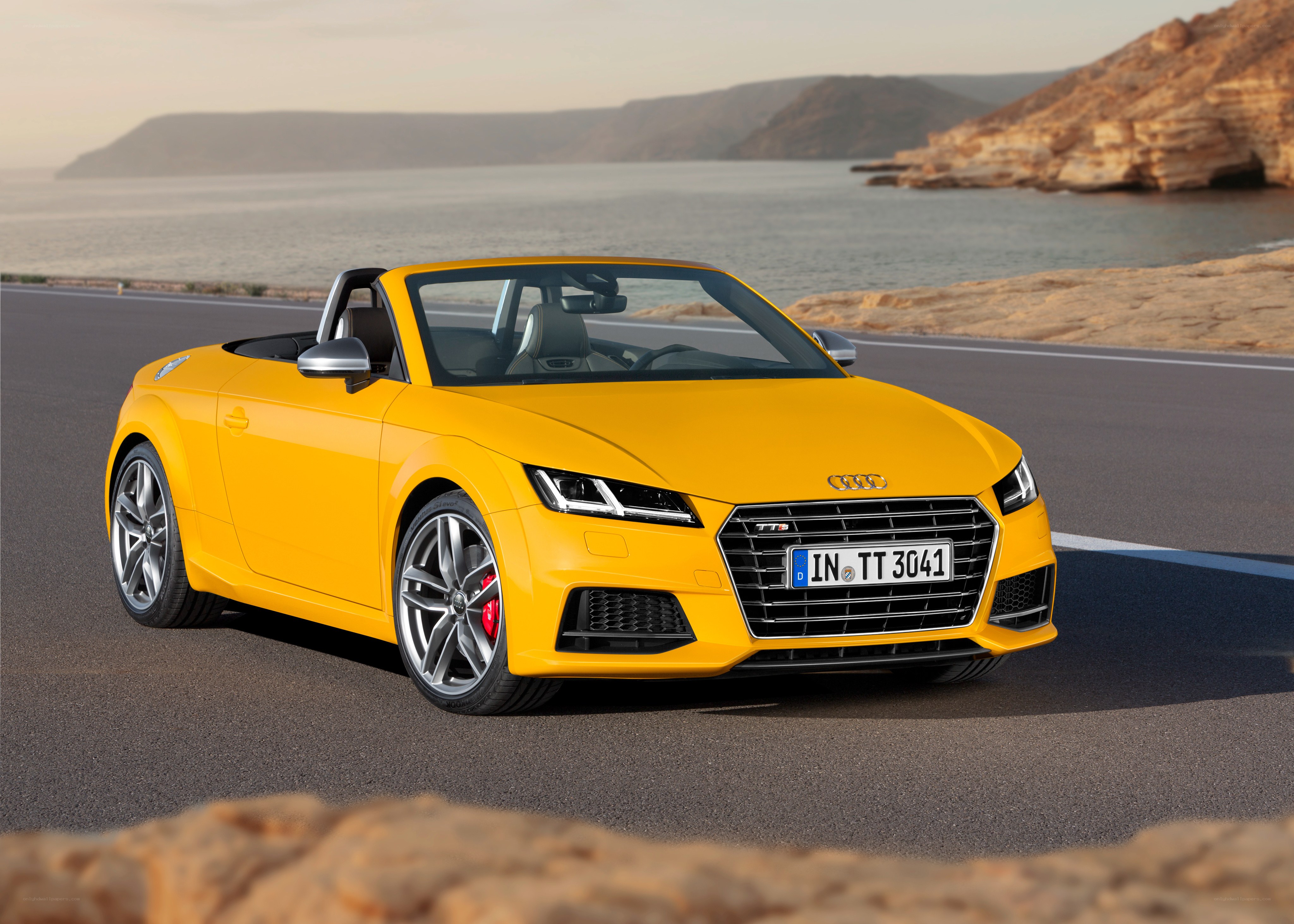 Yellow Audi TT Roadster