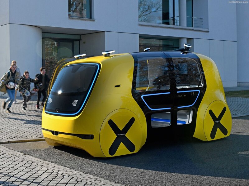 Yellow Autonomous Vehicle — Modern